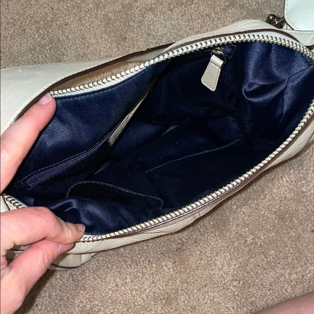 Coach Cream Leather Hobo Bag